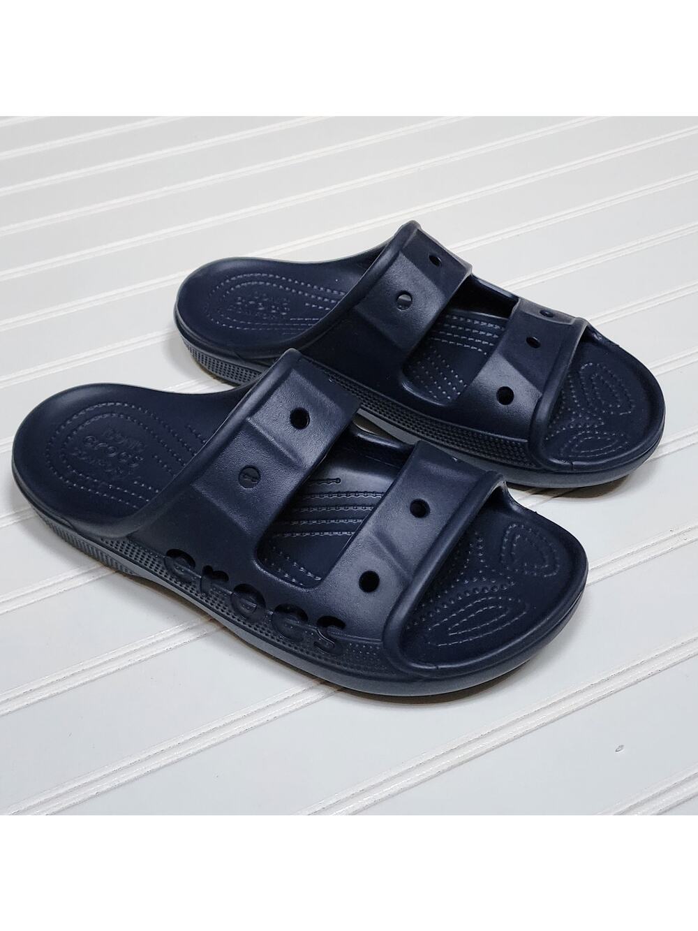Crocs Unisex Adult Baya Slide Sandals Size 7 Men's/9 Women's Navy